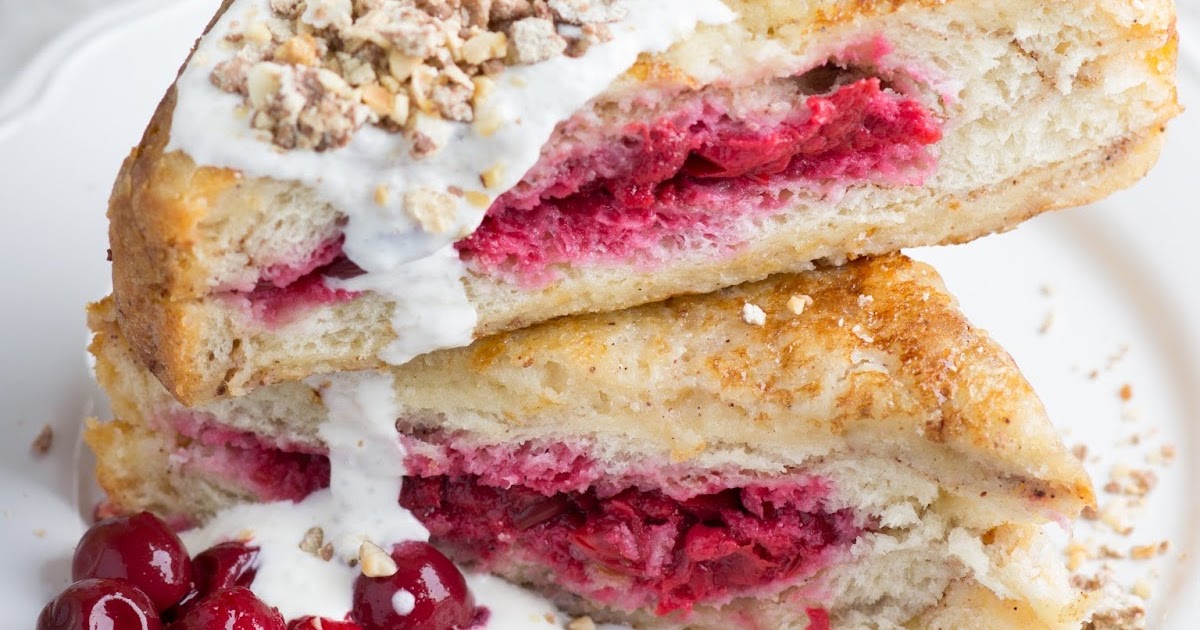 Elena Demyanko Французские тосты с начинкой из вишни и сливками