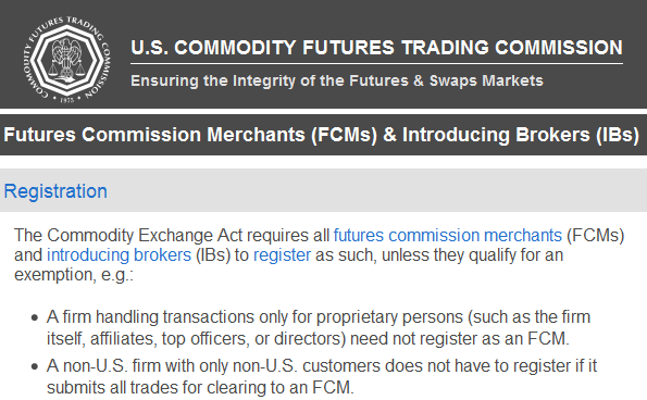 Cftc meaning in forex