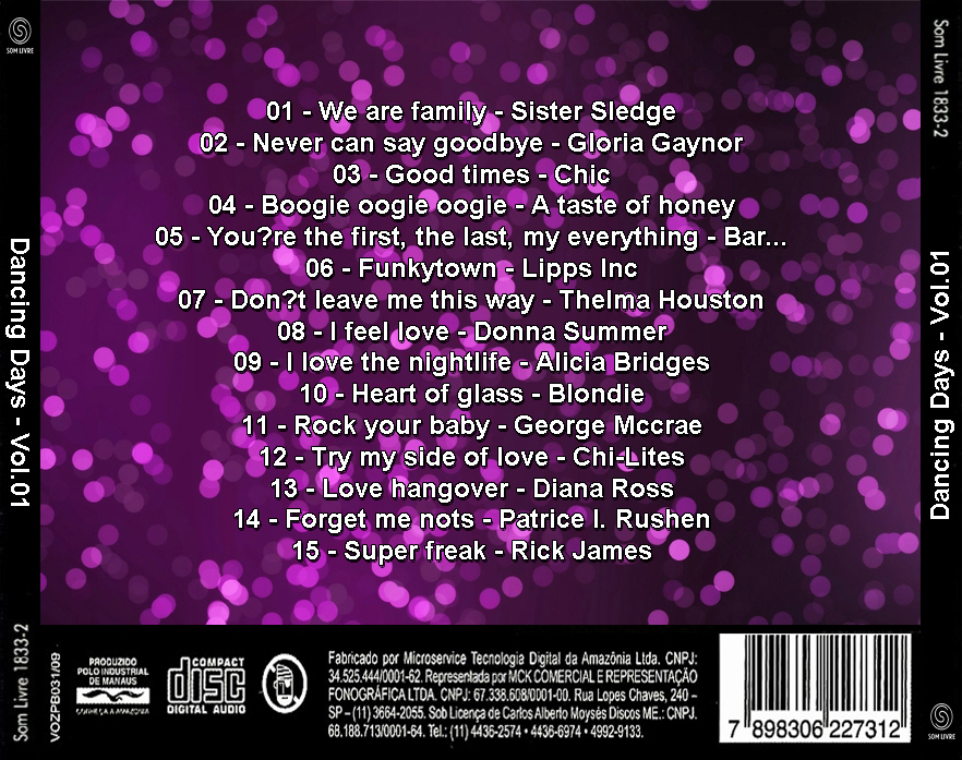 MUSICAS SEM LINK PROTETOR Download CD Baixar Dancing Days Vol.01
