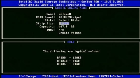 RAID Intel S1200V3RPS - Passo 6 RAID Intel S1200V3RPS - Passo 6