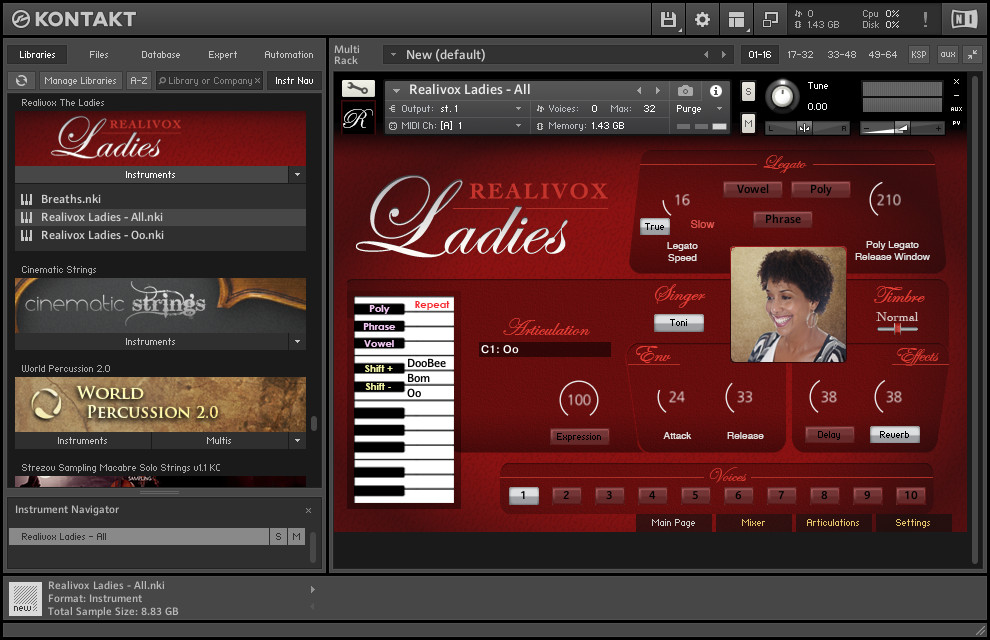 Realitone - Realivox Ladies KONTAKT Library
