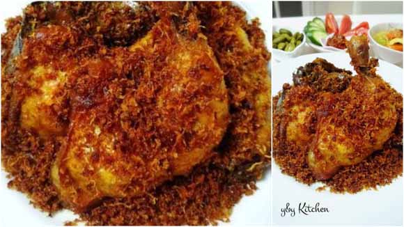 Resep Ayam Goreng Serundeng Resep Ayam Goreng Serundeng
