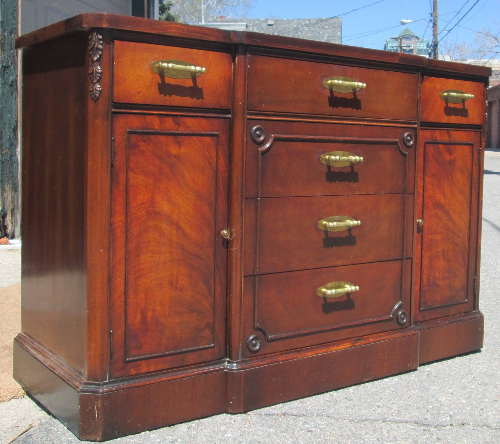 Boho Chic Vintage Sideboard Dresser Buffet Duncan Phyfe