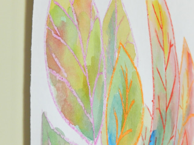 Watercolor Leaf Art
