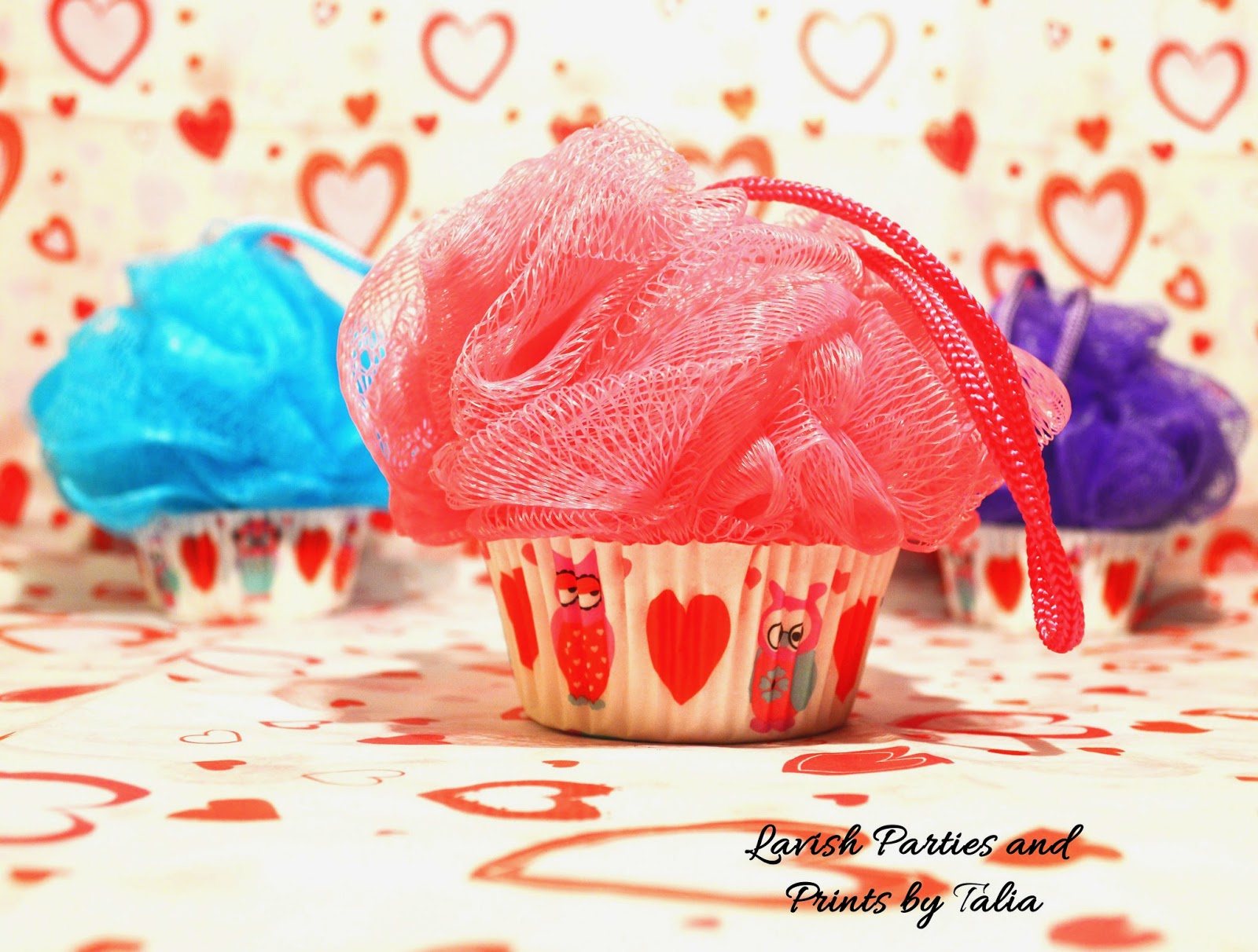 {Spa/Soap Loofah Cupcakes} Lavish Events and Prints by Talia
