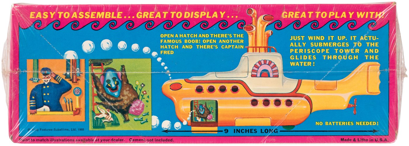 Vintage 1968 Yellow Submarine model kit