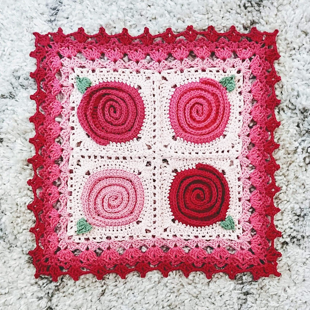 Sweven Throw crochet pattern by Susan Carlson of Felted Button