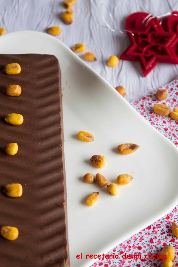 Turrón de chocolate y maices