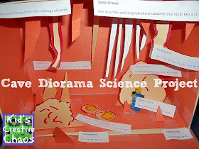 How to Make a Homeschool Science Diorama Model for a Cave Project