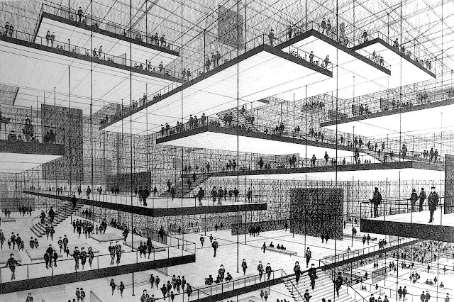 Conrad Roland 1964 a Conrad Roland architectural drawing, 1964