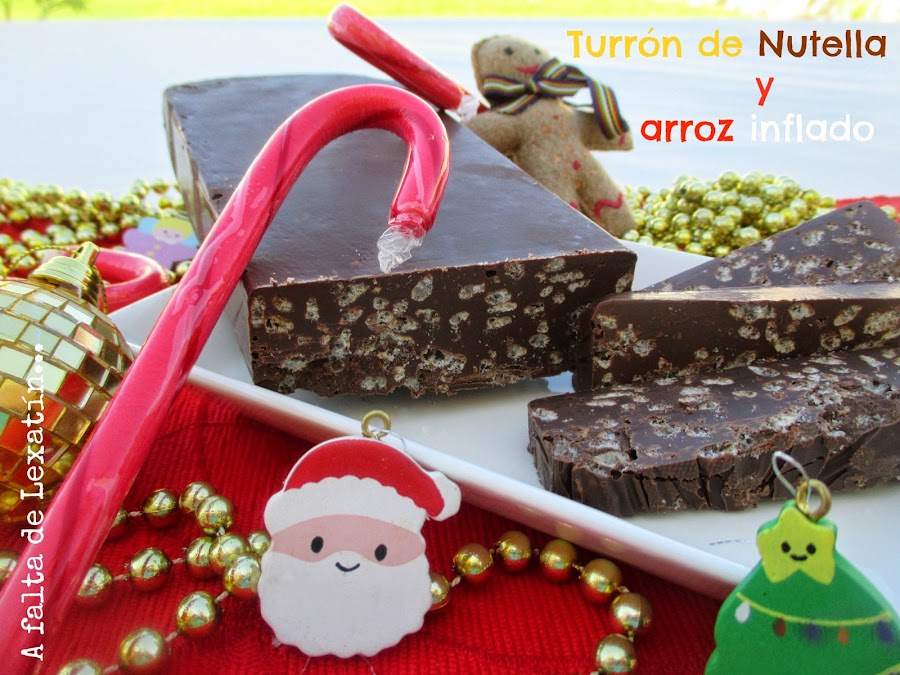 Turrón de Nutella y arroz inflado