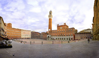 The beautiful Piazza del Campo in Siena is one of the finest squares in Italy