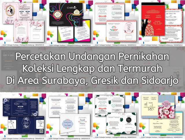 Percetakan Undangan Pernikahan Murah & Terlengkap di Surabaya