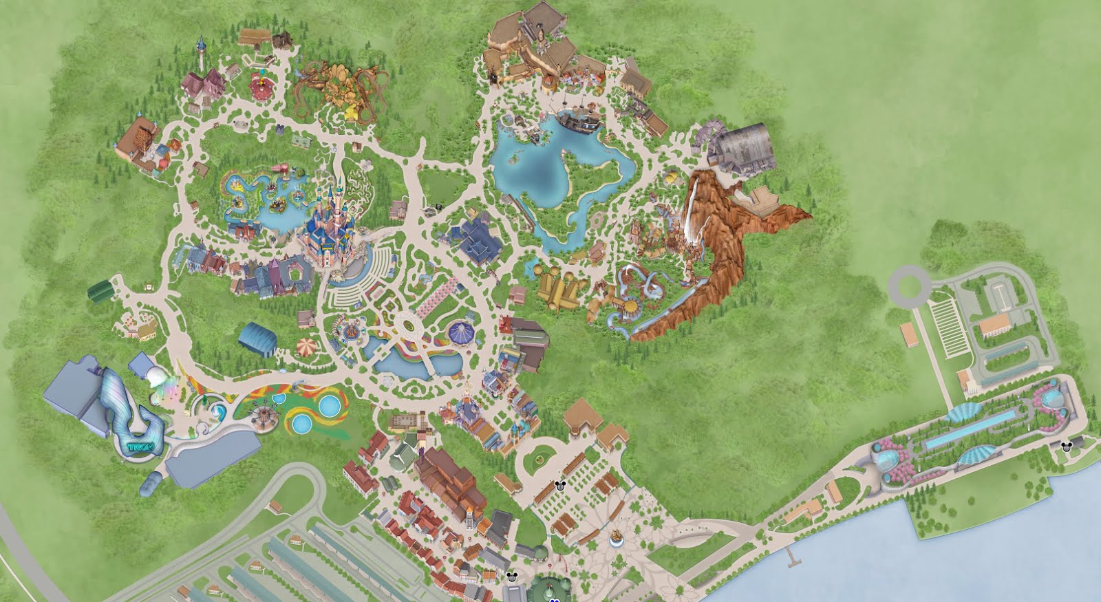 Shanghai Disney Map