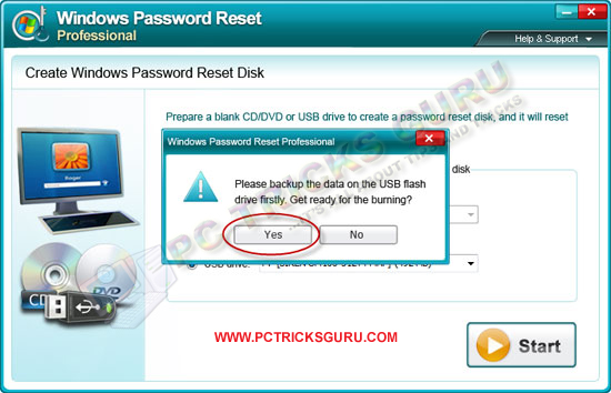creating windows 8 password recovery disk