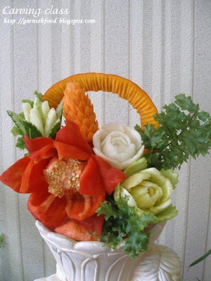 vegetable carving bouquet