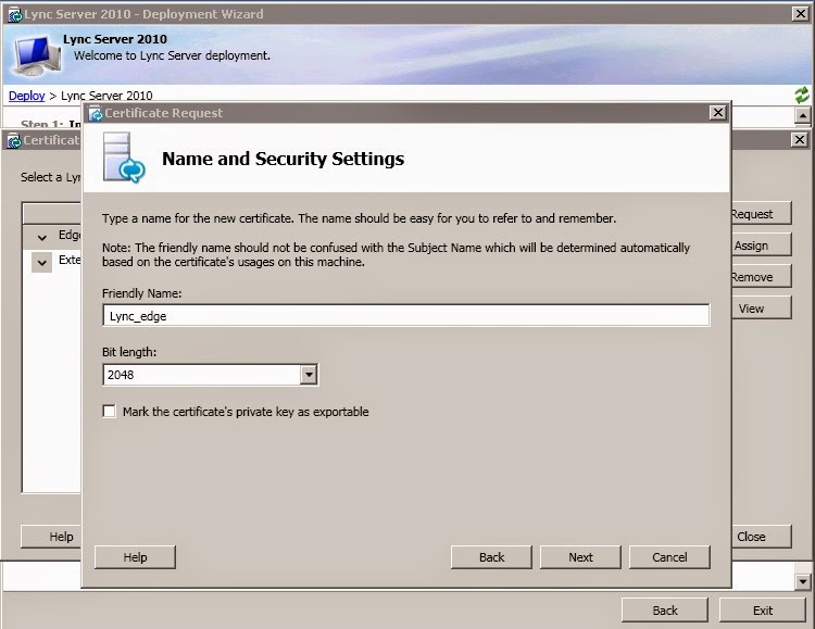 lync 2010 vpn certificate windows