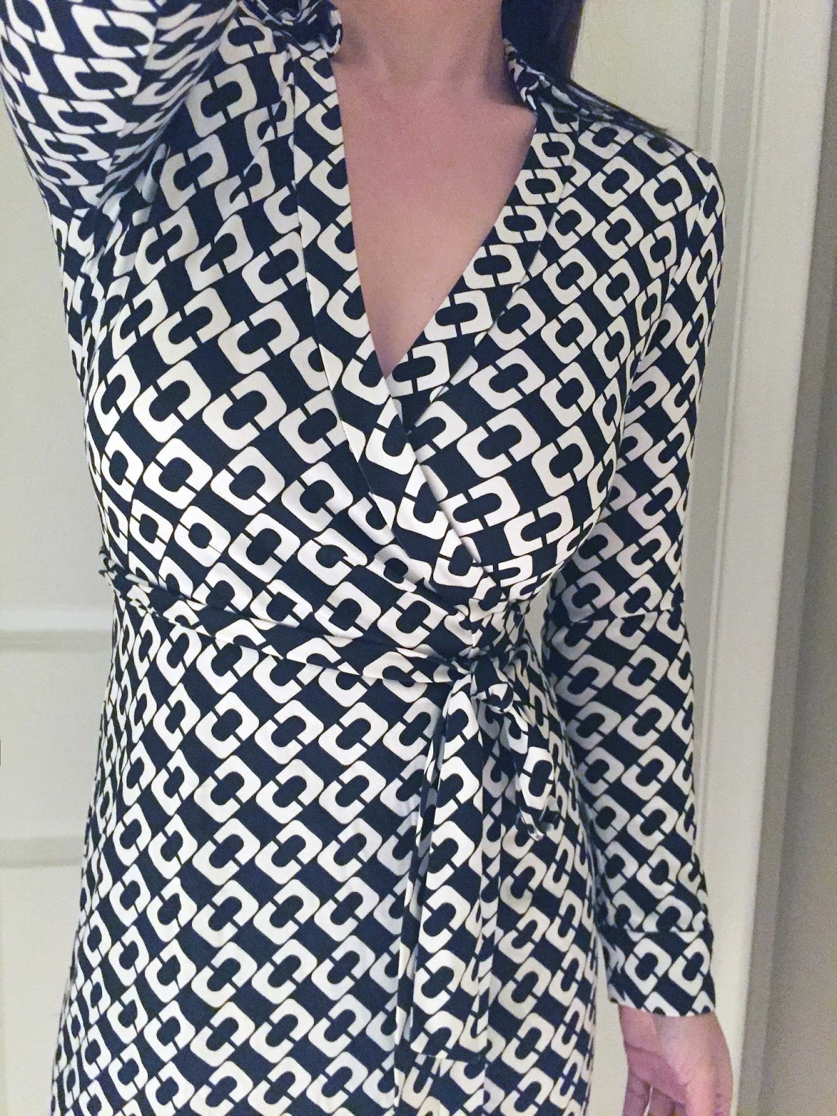 My Superficial Endeavors DVF Jeanne 2 Wrap Dress in Classic Chain Link