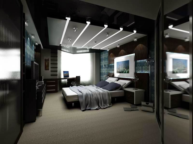 Bedroom Glamor Ideas: Black bedroom Glamor Ideas. Luxury mystery.