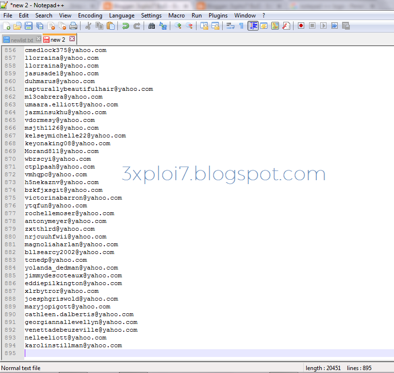 Filter Email Dengan Notepad++ KEVIN ALFIANDRA