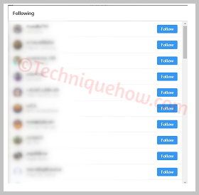IG liste suivante