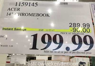 Deal for the Acer Chromebook 14 at Costco