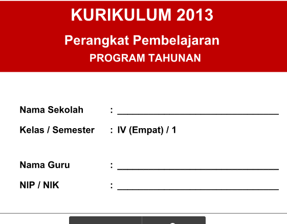 Program Tahunan PJOK SD Kelas 4 Semester 1 Kurikulum 2013 Revisi 2016 Terbaru Program Tahunan PJOK SD Kelas 4 Semester 1 Kurikulum 2013 Revisi 2016 Terbaru