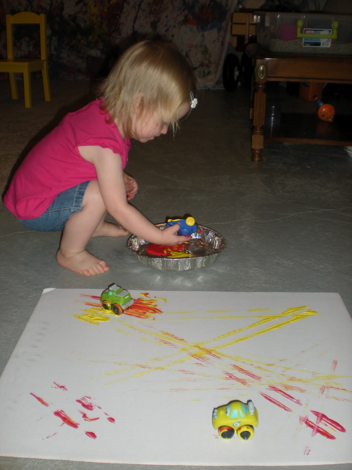 Play Through the Day Car Wheel Paint Prints