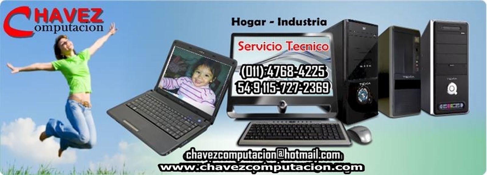 CHAVEZ Computacion Servicio Tecnico Reparacion Venta PC Computadora Notebook Lex Doctor a Domicilio