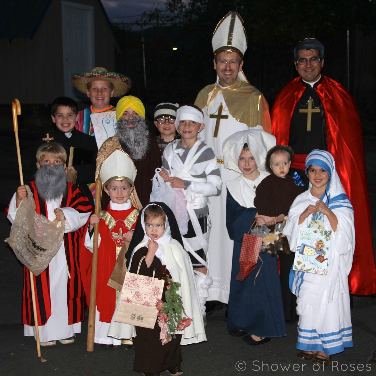 Shower of Roses Our Parish All Saints' Party and Costume Contest