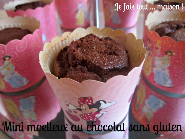 Petits moelleux au chocolat sans gluten