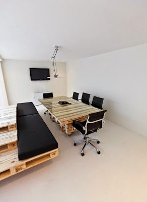 bureau de travail palette