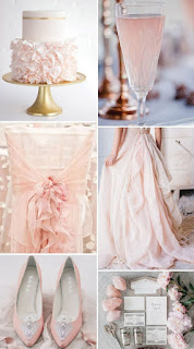 Decoración de bodas rosa cuarzo