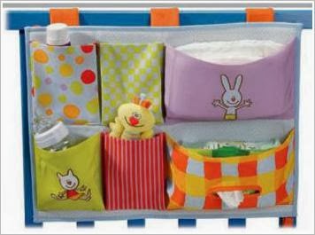 Карманы для стен детской комнаты, бортики на кроватки. Hanging cloth storage pockets Kid's Room