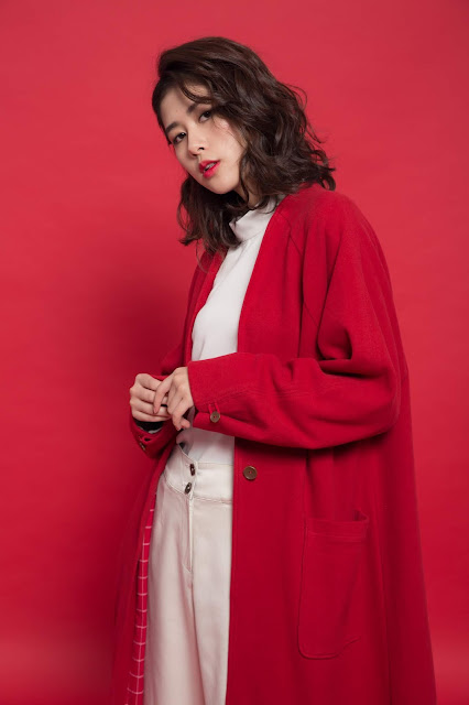 午後的費南雪有機棉長版外套-熱紅茶