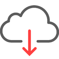 download from the cloud icon