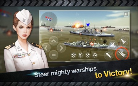 Download WARSHIP BATTLE : 3D World War II v1.2.1 Apk Terbaru 2016