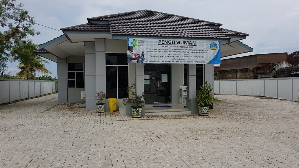 KKP Kantor Kesehatan Pelabuhan Kelas II Banjarmasin Wilker Bandara Syamsudin Noor Alamat: Jl. Manggis, Landasan Ulin Utara, Liang Anggang, Kota Banjarbaru, Kalimantan Selatan