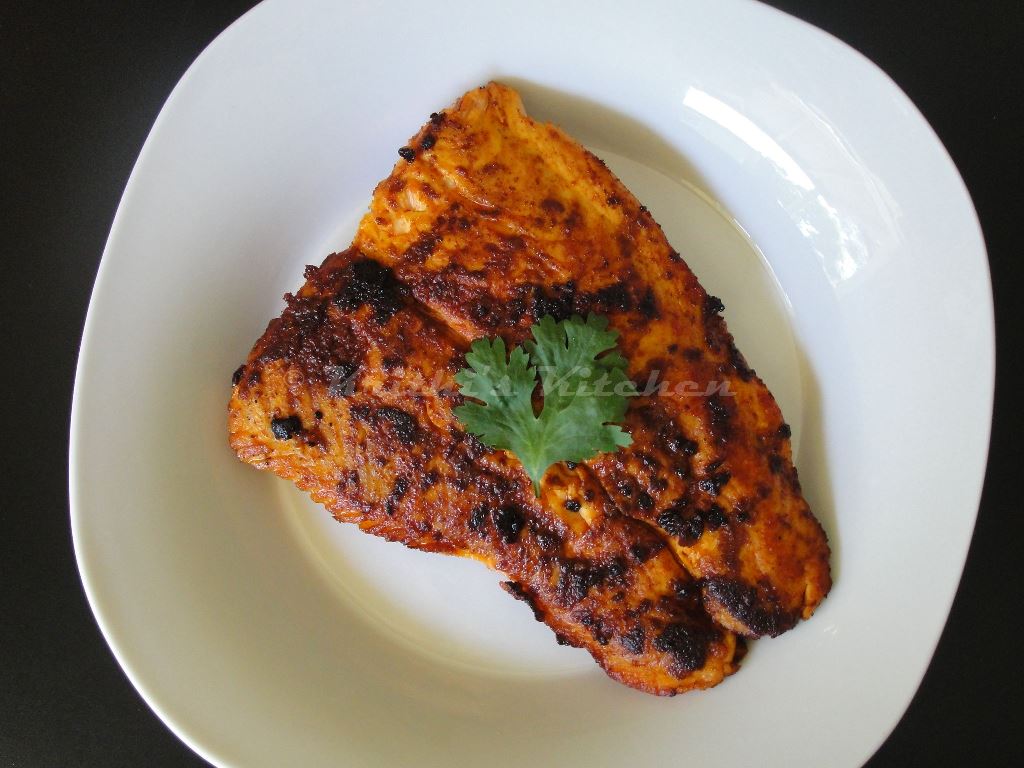Krithi's Kitchen Salmon Fry / Meen Varuval Easy Indian Fish Recipes