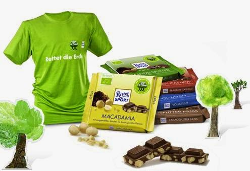 Ritter Sport   un T-shirt, des tablettes de chocolat et autres cadeaux