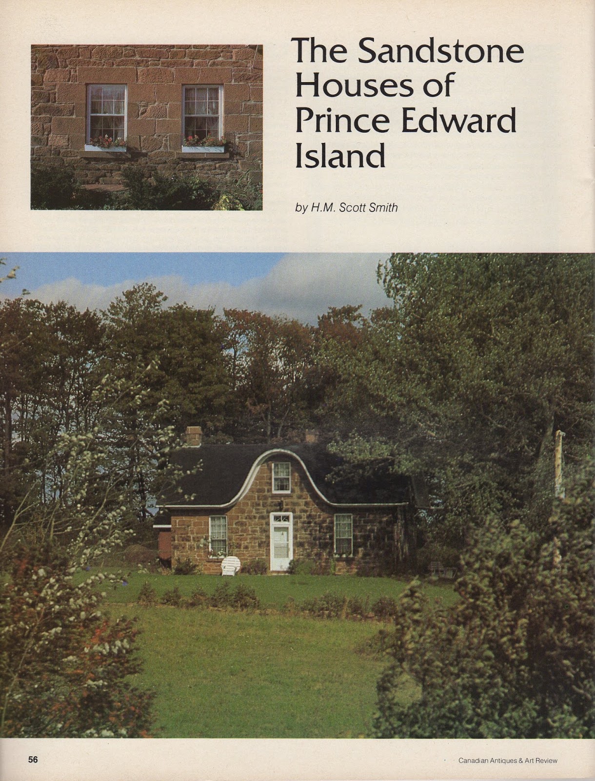 P.E.I. Heritage Buildings The Sandstone Houses of Prince Edward Island