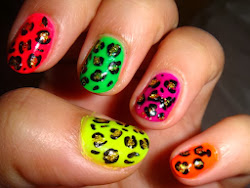 nail cheetah designs zebra leopard nails animal rainbow prints short neon easy