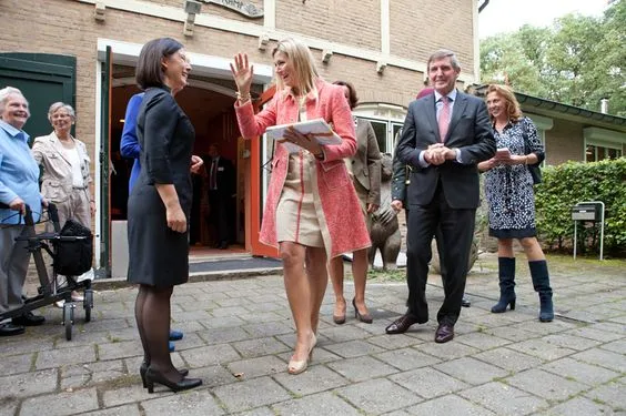 Crown Princess Maxima of The Netherlands attend the jubilee meeting of Women on Wings in Austerlitz