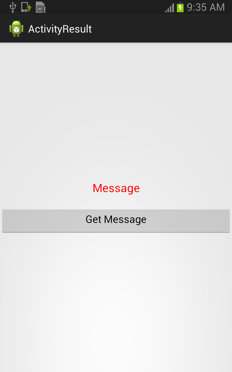 Android Tutorials for Beginners Starting Activity for Result in Android