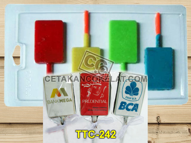 Cetakan Coklat TTC242 Kotak Flat Polos Edible