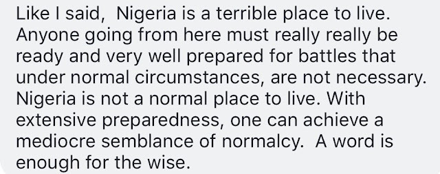 "Nigeria is a terrible place to live" - Says man planning to relocate after 30 years in the US