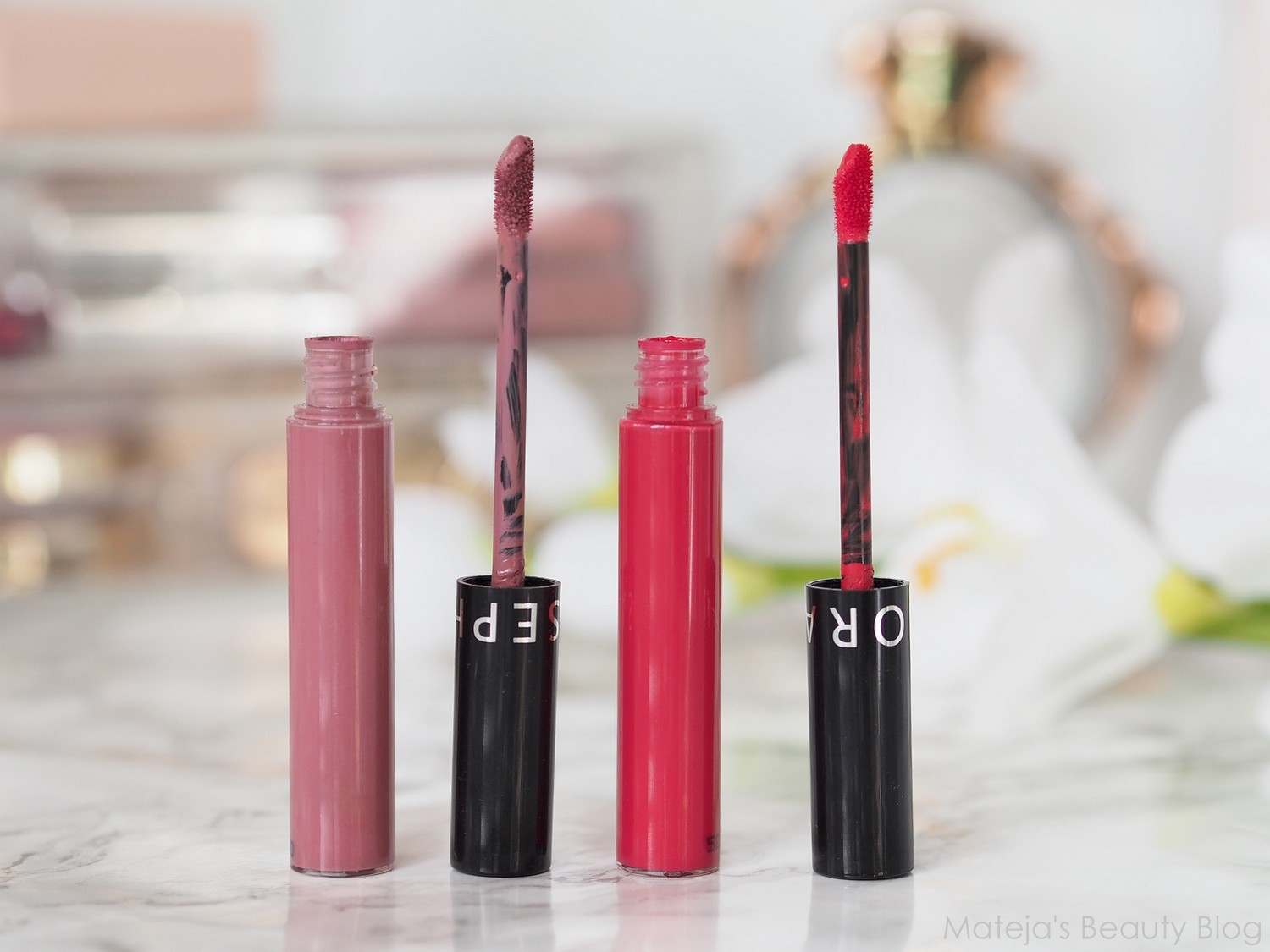 Sephora Cream Lip Stains 03 and 13 Mateja's Beauty Blog