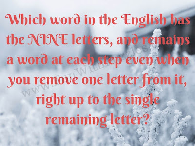 Tricky English Riddle