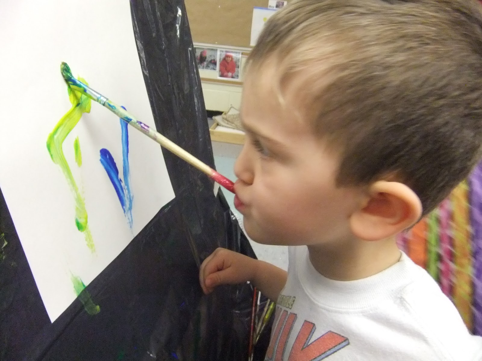 Joyful Learning in the Early Years Mouth and Foot Painting