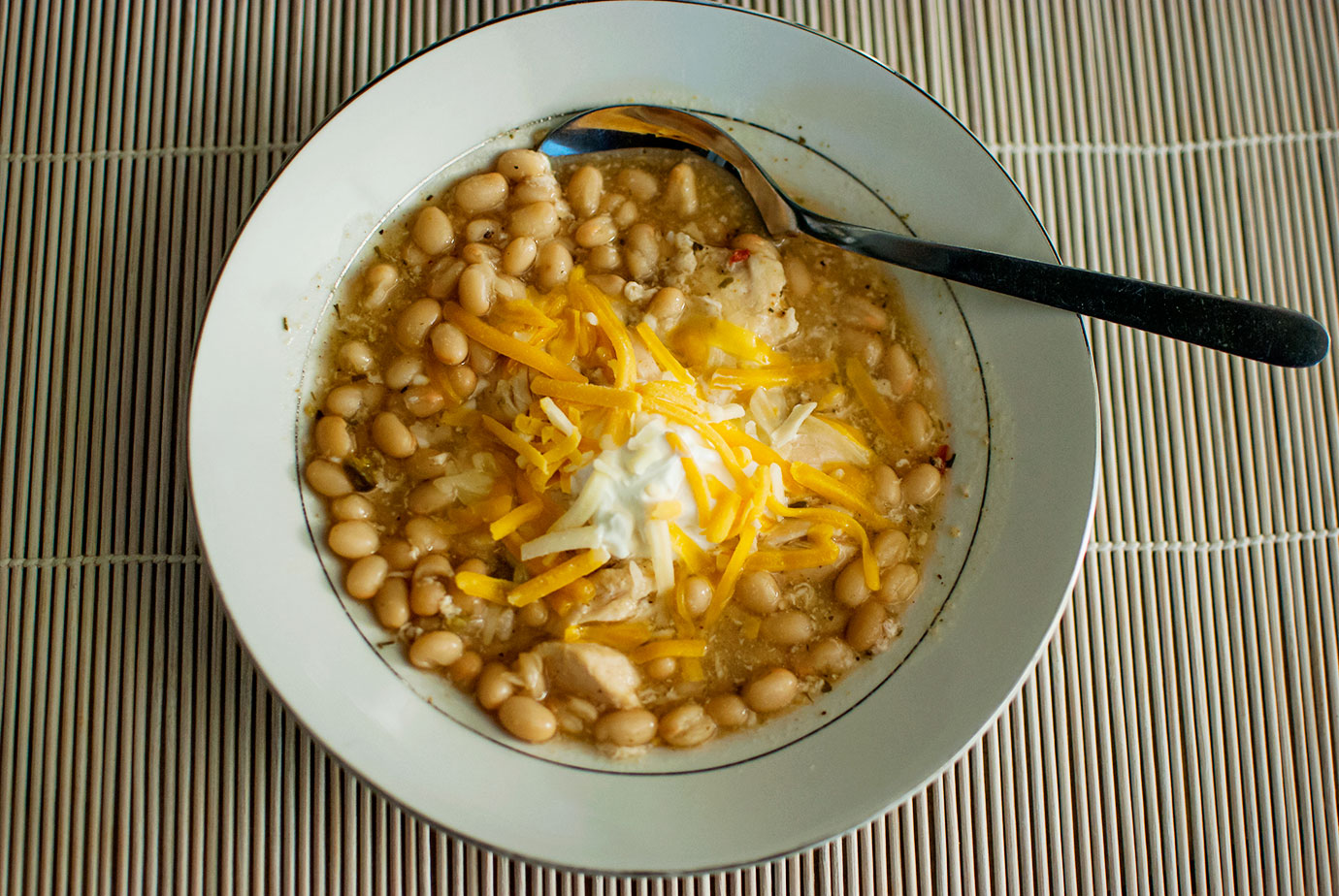 Slow Cooker White Bean Chicken Chili Recipe Kid Friendly The Dotted